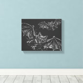 Zweepvleermuis - door BurnsInHell Canvas Afdruk (Insitu (Houten vloer))