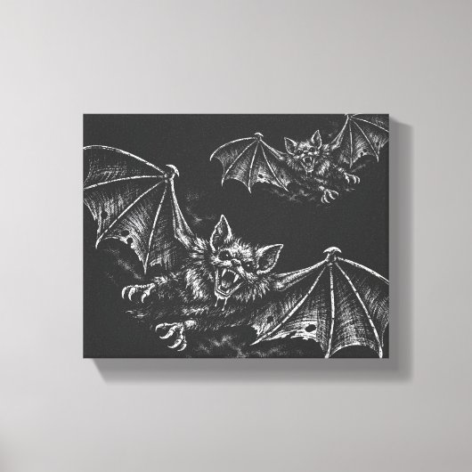 Zweepvleermuis - door BurnsInHell Canvas Afdruk (Voorkant)