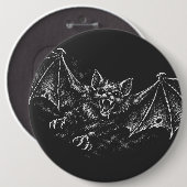 Zweepvleermuis - door BurnsInHell Ronde Button 6,0 Cm (Voorkant /achterkant)