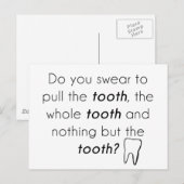 Zweer je? briefkaart (Voorkant / Achterkant)