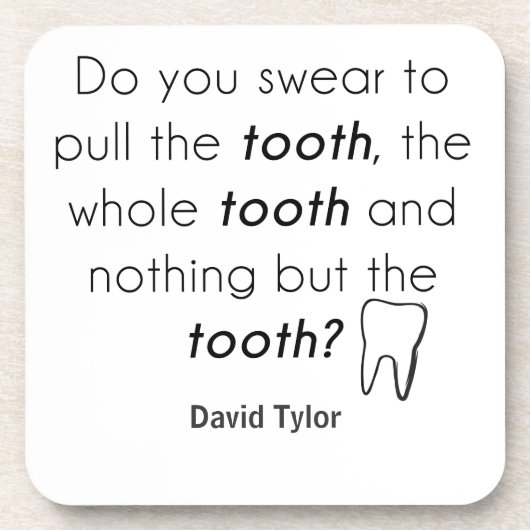 Zweer je? drankjes onderzetter (Voorkant)