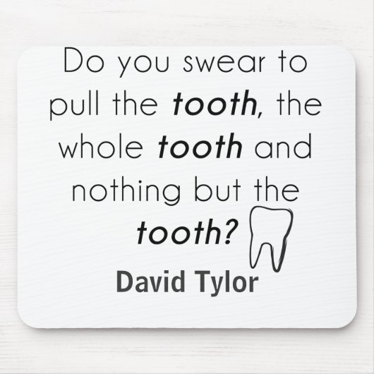 Zweer je? muismat (Voorkant)