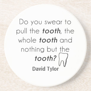 Zweer je? zandsteen onderzetter