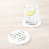 Zweer je? zandsteen onderzetter (Zijkant)