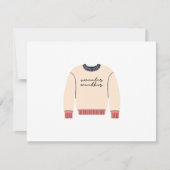 Zweertrui Weer Feestdagenkaart (Voorkant)
