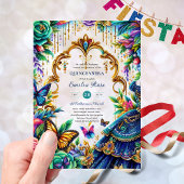 Zweet15 Verjaardag Vlinders Feestje Plastic Quince Acryl Uitnodigingen