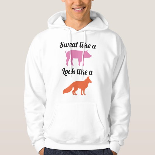 Zweet Als Een Varken Hoodie (Voorkant)