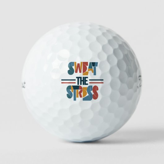 Zweet de stress golfballen (Voorkant)