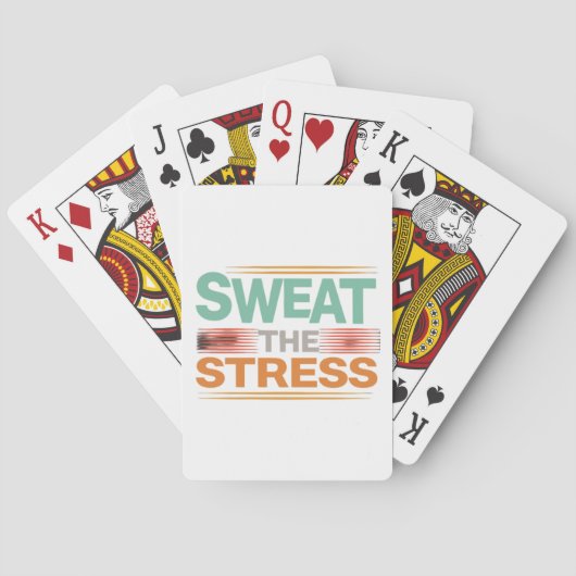 Zweet de stress pokerkaarten (Achterkant)