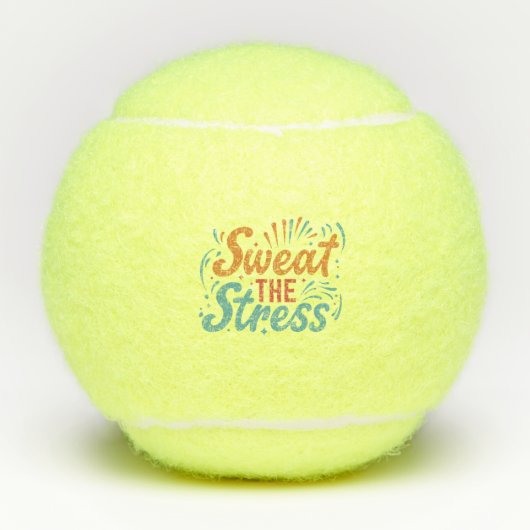 Zweet de stress tennisballen (Voorkant)