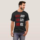 Zweet droogt Bloedstolsels Botten genezen Loop het T-shirt (Voorkant volledig)