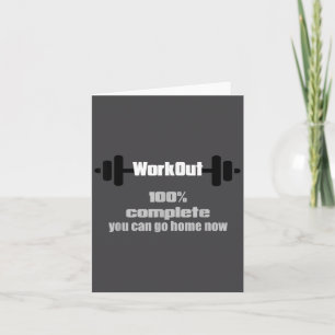 Zweet Geactiveerde Motiverende Workout Complete Gy Kaart