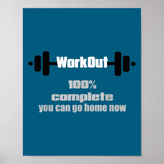 Zweet Geactiveerde Motiverende Workout Complete Gy Poster (Voorkant)