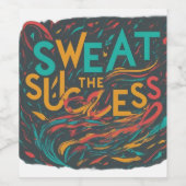 Zweet het succes wijn etiket (Enkel label)