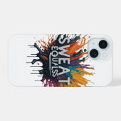 Zweet is gelijk iPhone 15 case (Achterkant horizontaal)