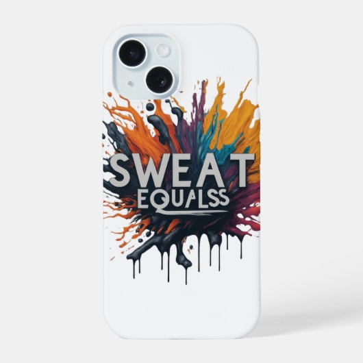 Zweet is gelijk iPhone 15 case (Achterkant)