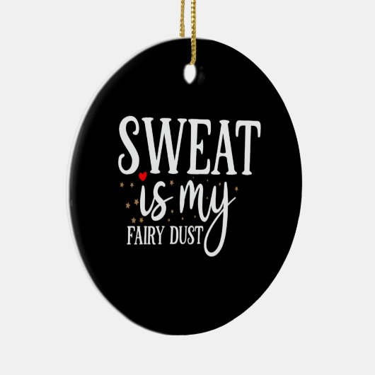 zweet is mijn sproeistof keramisch ornament (Rechts)