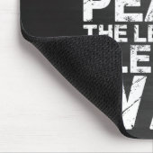 Zweet meer in vrede, bloedt minder in oorlog muismat (Hoek)