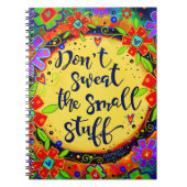 Zweet niet de Kleine Dingen Bloemen Inspirivity Notitieboek (Voorkant)