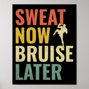 Zweet Nu Blaar Later Kickboksen Kickbox Kickbokser Poster