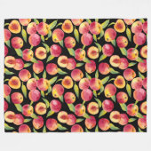 Zweet perzik patroon fleece deken (Voorkant (Horizontaal))