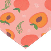 Zweet perzik patroon korte tafelloper (Hoek)