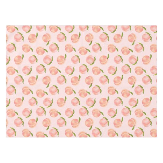 Zweet perzik patroon tafelkleed (Voorkant (Horizontaal))