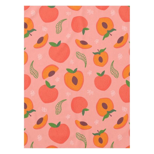 Zweet perzik patroon tafelkleed (Voorkant)