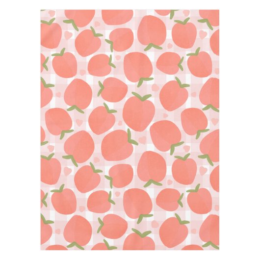 Zweet perzik patroon tafelkleed (Voorkant)