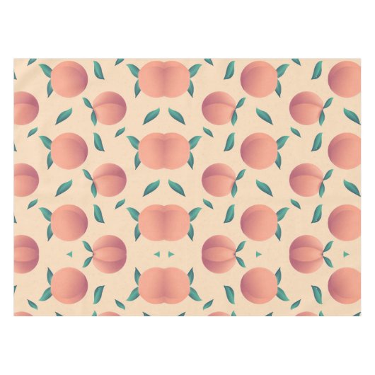 Zweet perzik patroon tafelkleed (Voorkant (Horizontaal))