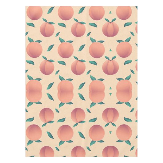 Zweet perzik patroon tafelkleed (Voorkant)