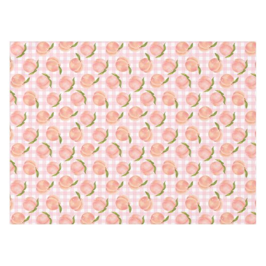 Zweet perzik patroon tafelkleed (Voorkant (Horizontaal))