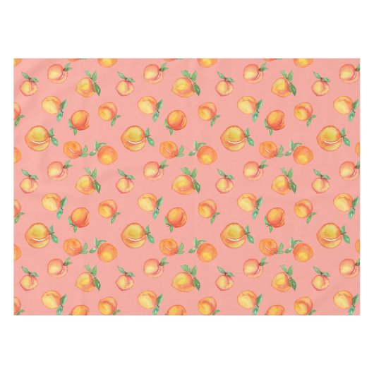 Zweet perzik patroon tafelkleed (Voorkant (Horizontaal))