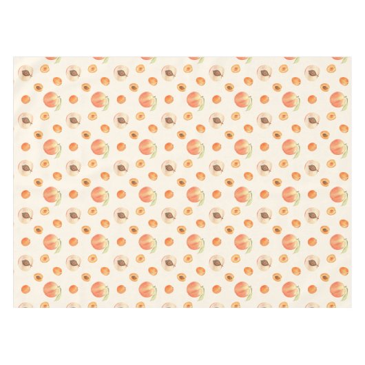 Zweet perzik patroon tafelkleed (Voorkant (Horizontaal))