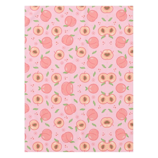 Zweet perzik patroon tafelkleed (Voorkant)