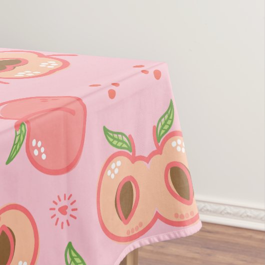 Zweet perzik patroon tafelkleed (Voorbeeld)