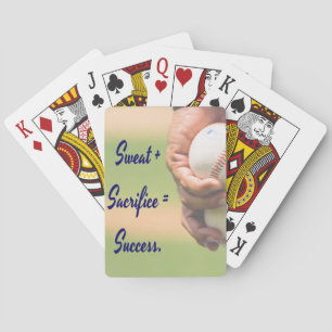 Zweet plus Opoffering is gelijk aan Succes HONKBAL Pokerkaarten