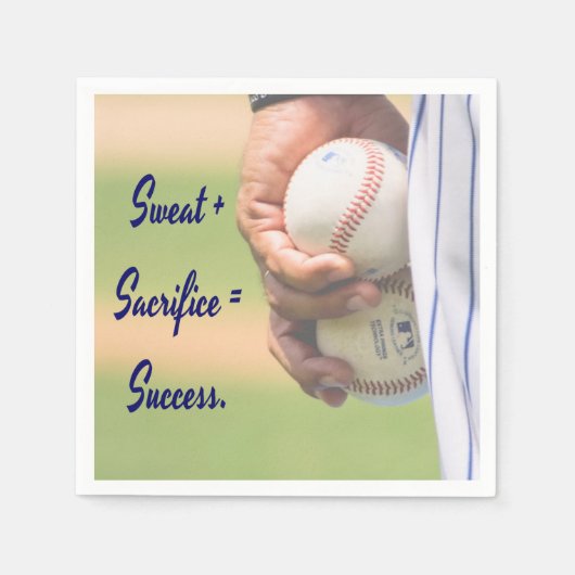 Zweet plus Opoffering is Succes HONKBAL Servet (Voorkant)