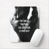 Zweet, Tijd, Devotie Vrouwen Workout Motivatie Muismat (Met muis)