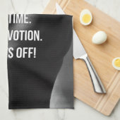 Zweet, Tijd, Devotie Vrouwen Workout Motivatie Theedoek (Quarter Fold)