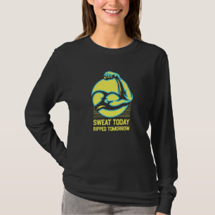 Zweet Vandaag Gescheurd Morgen Grappige Workout Hu T-shirt