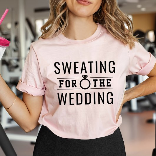 Zweet voor de bruiloft Roze bruid T-shirt