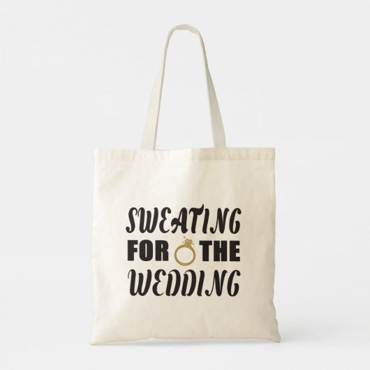 Zweet voor de Bruiloft Tote Bag (Achterkant)