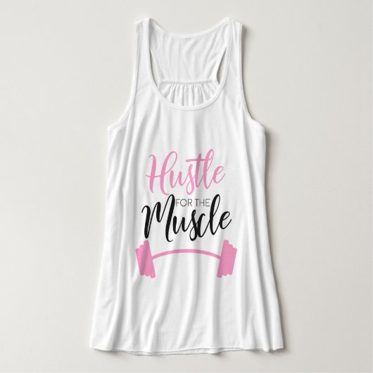 Zweet voor de Spier - Grappig Tank Top (Design voorkant)
