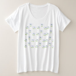 zweetbloemen plezier grote maat t-shirt