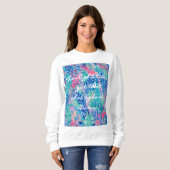 Zweetshirt in stijlvolle grafische print trui (Voorkant volledig)