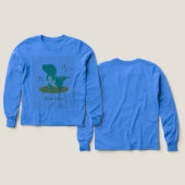 Zweetshirt met cute dino (Voorkant /achterkant)