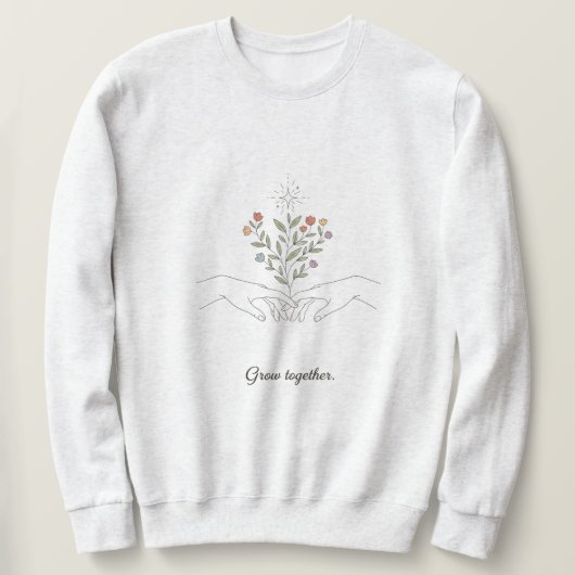 zweetshirt met groeimindset  trui (Design voorkant)