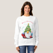 Zweetshirt met Kerstman Kabouter Trui (Voorkant volledig)