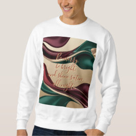 Zweetshirt met stijlvol abstract grafisch motief trui